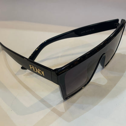 NEF Black Frame Black Shade Unisex Branded Sunglasses 25497 62 18-138