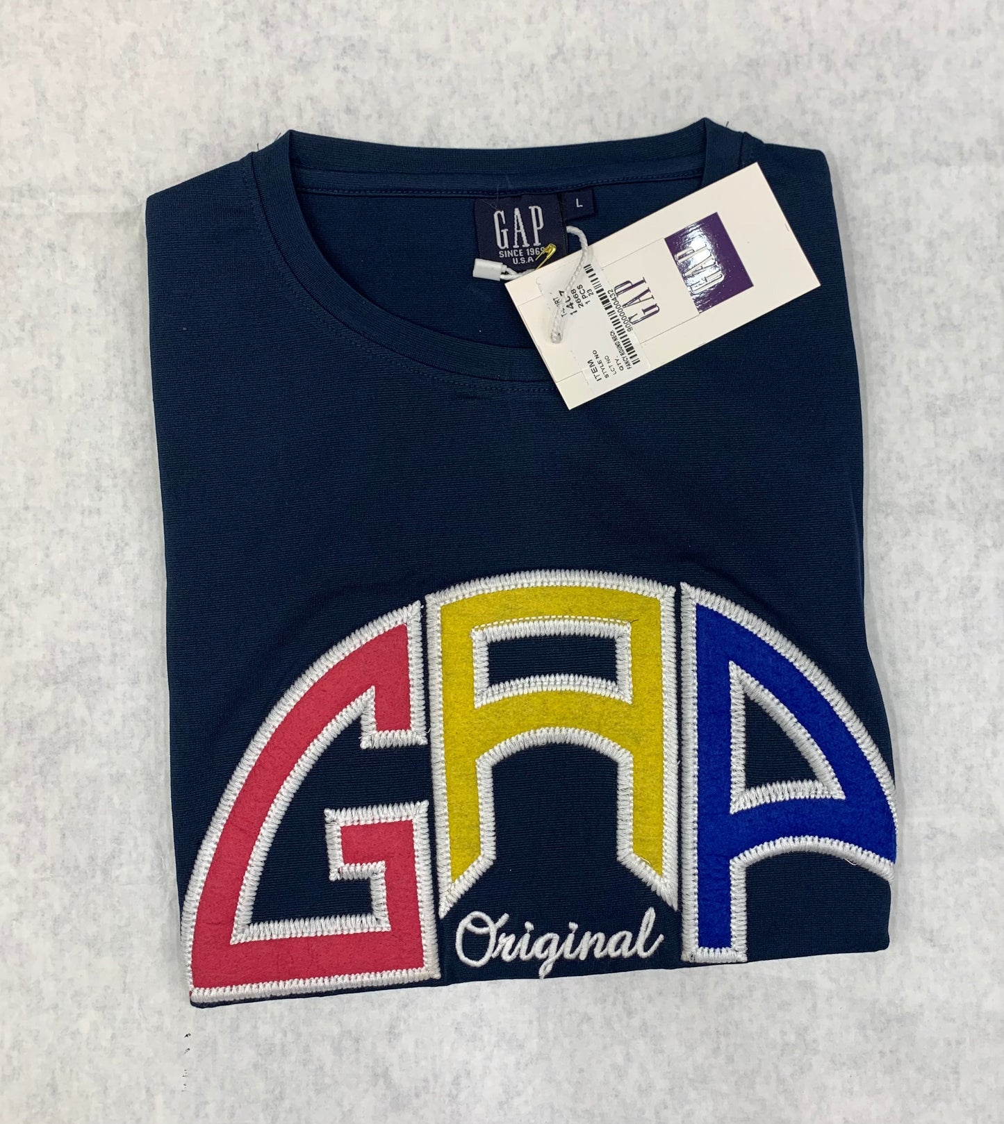 PAG Navy Blue Colour With Front PAG Embroidery Lycra Fabric Tshirt 50133