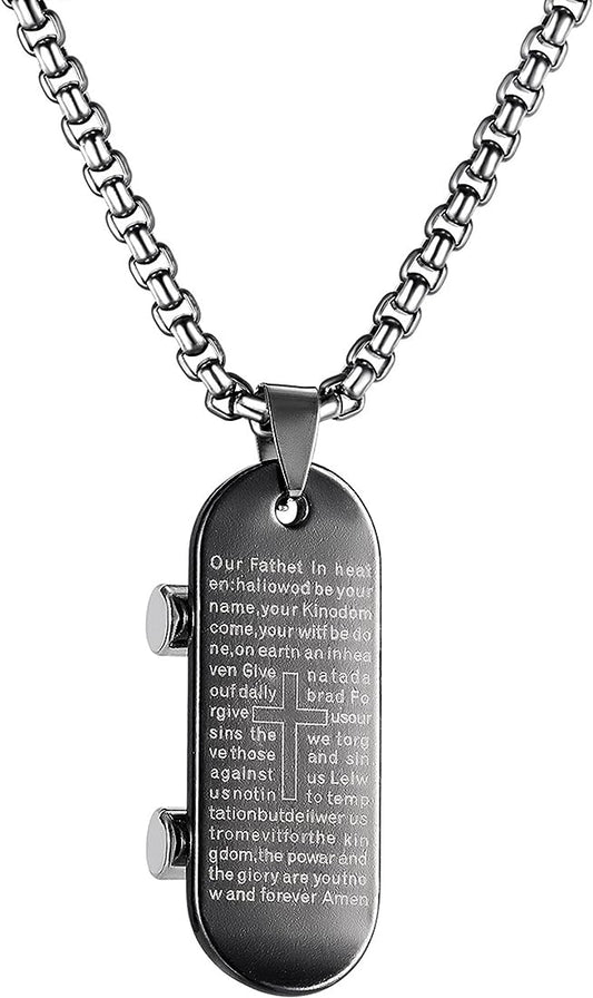 Sliver Roller Pendant Necklace Chain 50284