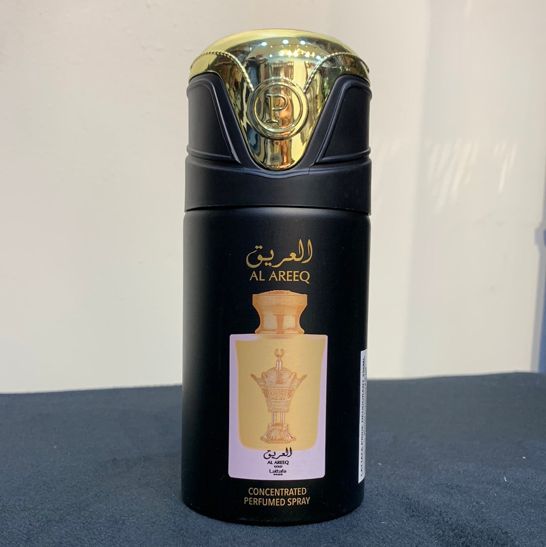Al Areeq Gold Deodrant by Lattafa Pride 250ml