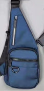 Blue Colour Sling Backpack Multi-Pocket Chest Bag Hiking Travel Daypack 3302