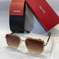 ARP Gold Frame Brown Shade Unisex Branded 017A 56 15-143