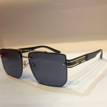 OID Gold Frame Black Shade Unisex Sunglass 10461 62 15 145