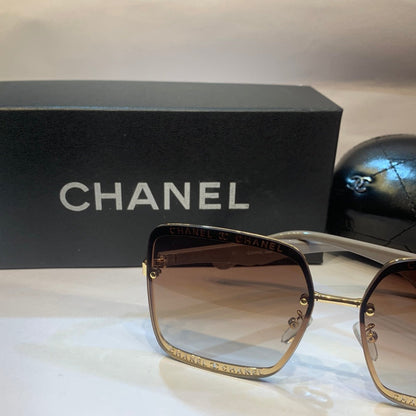 AHC Gold Frame Brown Shade with Unisex Branded Sunglass CN8207 6314-138