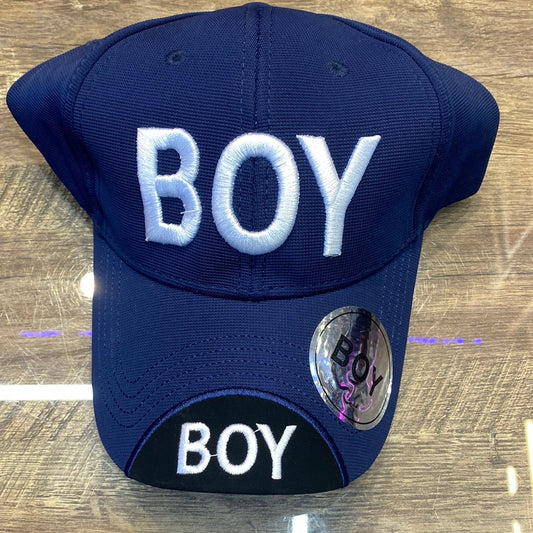 Navy Blue Colour Boy With Logo Design Sports Cap 913027