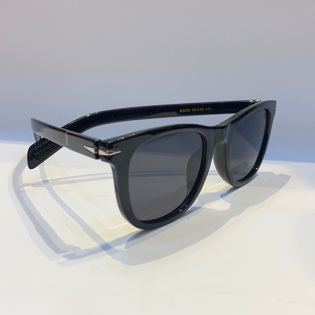 BD Black Frame Black Shade Sunglass B2202 60 25-143