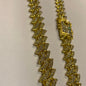 Gold Colour With Diamond Studded Cuban Chain Necklaces 65018