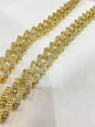 Gold Chain With Diamond Studded Cuban Chain 49314