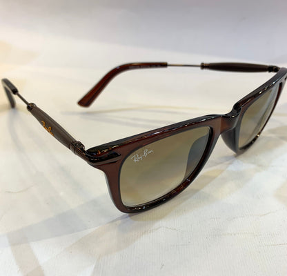 YAR RB Glossy Brown Frame Brown Shade Sunglasses RB2148 52 14 136 3N