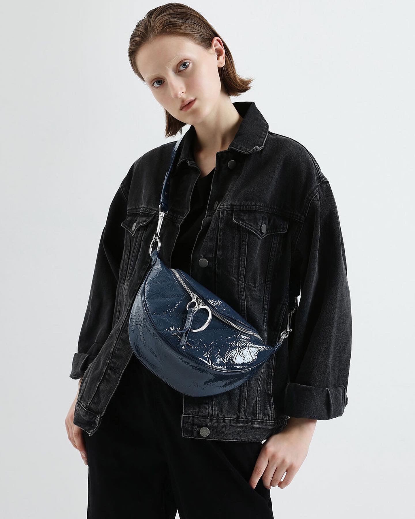 Blue Charles & Keith Cross Body Sling Bag