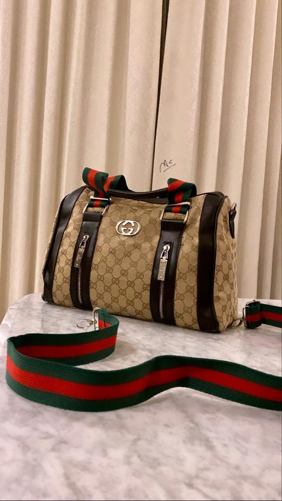 Beige Green Red Ladies Sling Bag Hand Bag