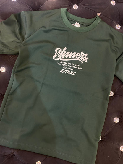 Sinners Olive Green Colour With Heavy Material Drop Shoulder 562701