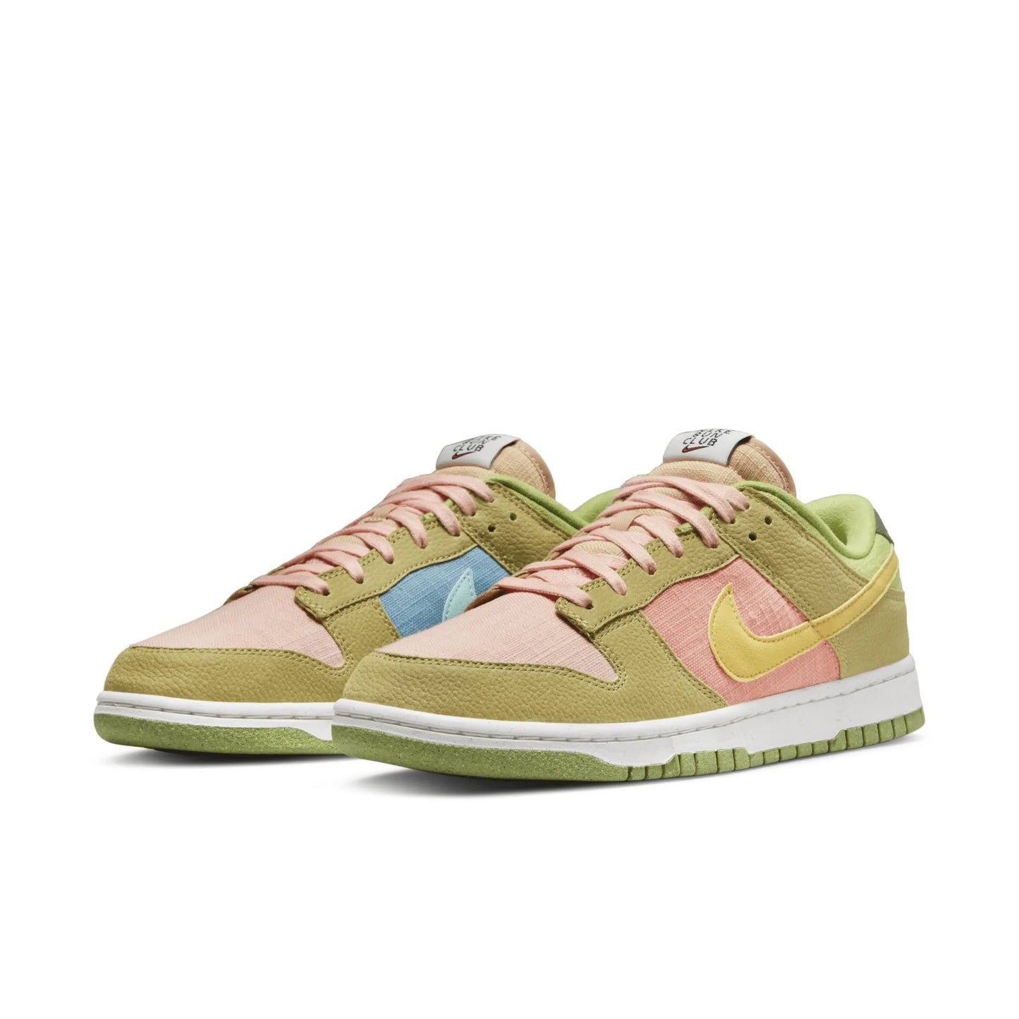 KIN Pink Brown Green Colour With Yellow Tick Sun Club Sneaker Shoes 700017