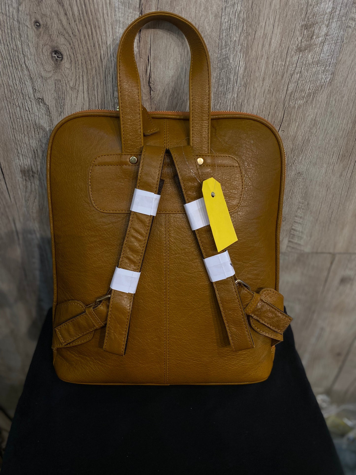 Luxury d’allure Tan Uphl Hair Golden Genuine Leather BackPack 1051