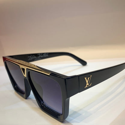 UOL VL  Black Frame Black Shade Unisex Sunglass 21062 52 21-138