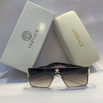Ver rev Glossy red gold Frame brown Shade Unisex Sunglass 10438 60 16 145