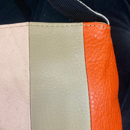 MOT Peach Grey Orange Colour Genuine Leather Heavy Quality Ladies Side Sling Bag 3203