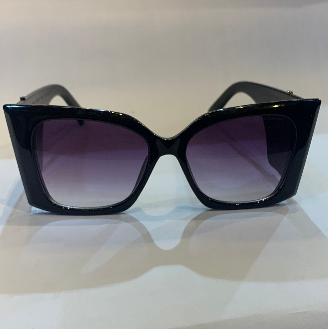Lsy black frame purple shade sunglass SL119 68 17-140