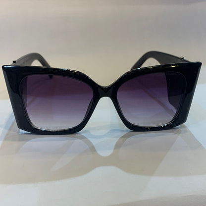Lsy black frame purple shade sunglass SL119 68 17-140