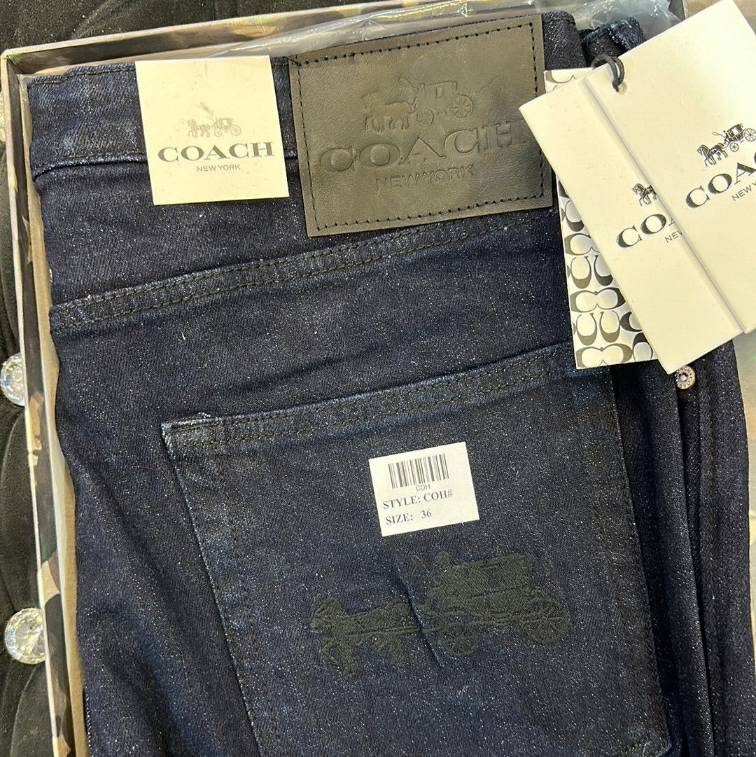 Coa Aoc Navy Blue Mens Hight Quality Men’s Straight Jeans 84109