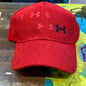 Red Colour Und With Logo Design Sports Cap 913015