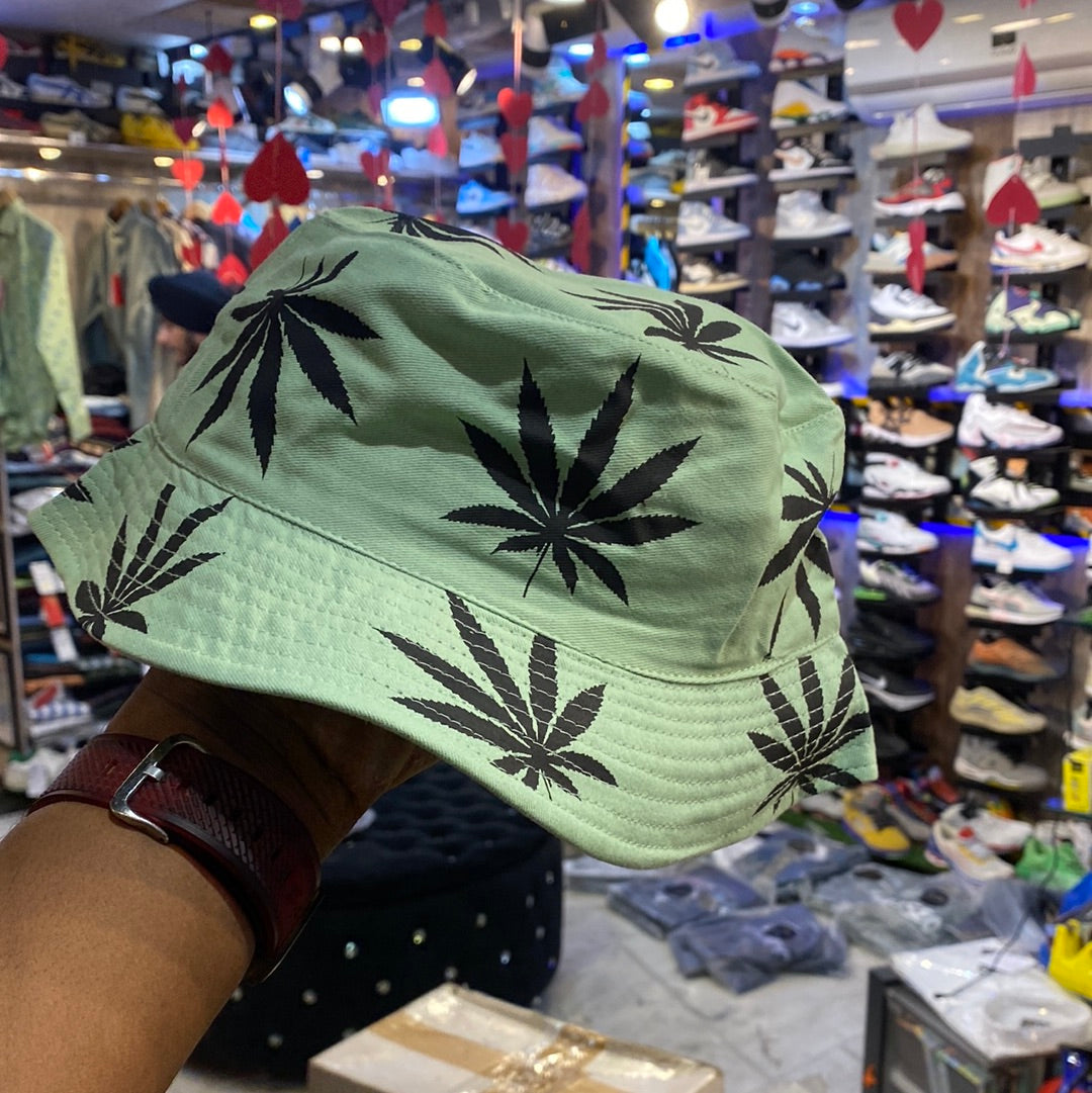 Multi Colour With Leaf Print Bucket Hat 6022303 CAP