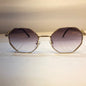 LAV Gold Frame Purple Shade Unisex Sunglasses B80 636 1 53 21 142