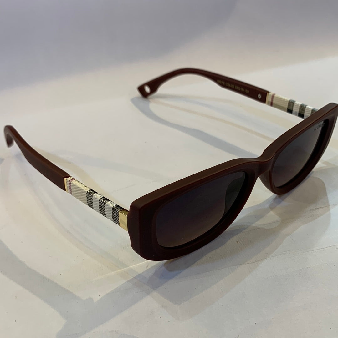 RUB Matte Maroon Frame Black Shade Sunglasses 99018 COL05 53 19-150
