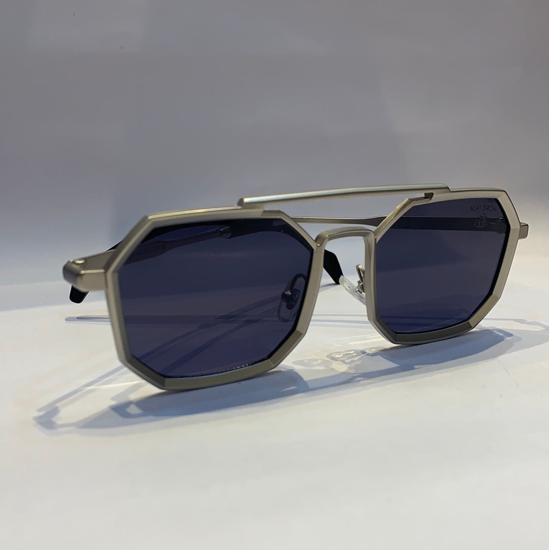 May yam glossy silver Frame blue Shade Unisex Sunglass 2186 58 18 148