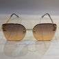 CUG Frameless Golden Stick Orange Shade Sunglass 68122 61 17-145