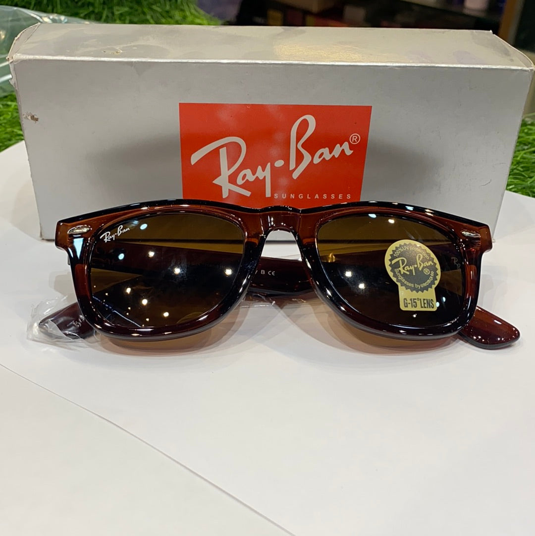Matt Finish Brown Frame Brown Shades Sunglass 2145