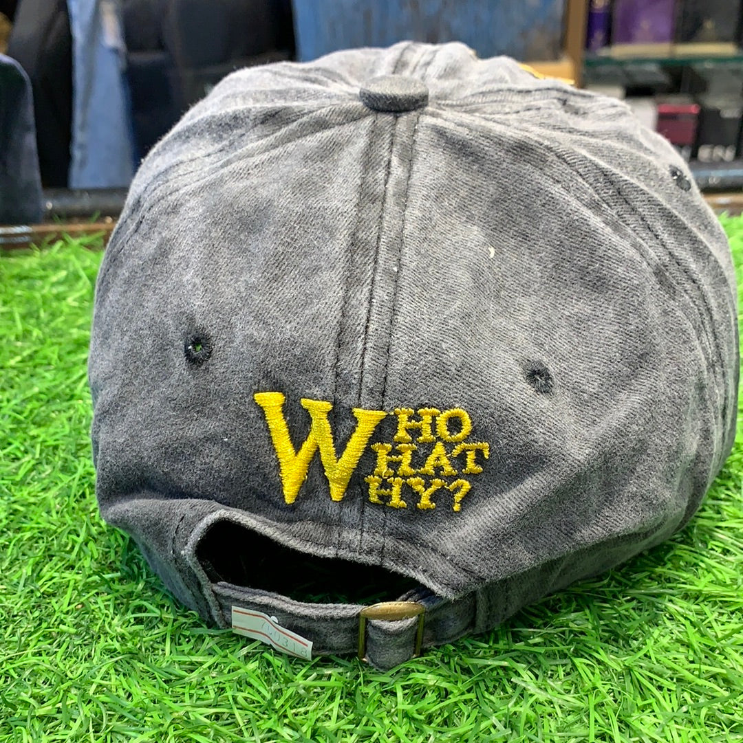W Black Yellow Cap