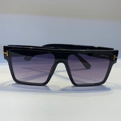 Mot Glossy Black Frame Purple White Shade Unisex Sunglass A17 55 19 140