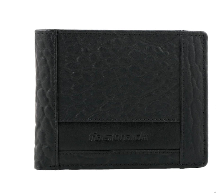 BLACK LEATHER BIFOLD Men Wallet