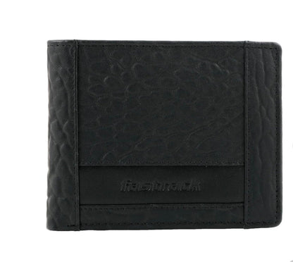 BLACK LEATHER BIFOLD Men Wallet