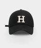 H Black Cap White embroidery 300140