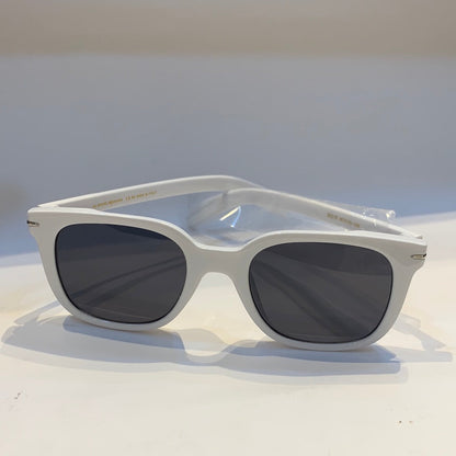 BD White Frame Black Shade Unisex Sunglass B2210 60 16-146
