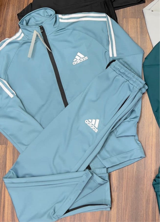 IDA Blue Colour With Ida White Logo Dry fit Combo Tracksuit 03082023