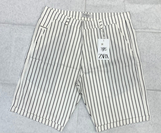 Zr Raz Black White Colour Small Line Design Denim Men Shorts 93306