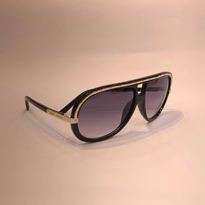 Ram Glossy Black Frame Black Shade Sunglass MJ098COL.560 12-139