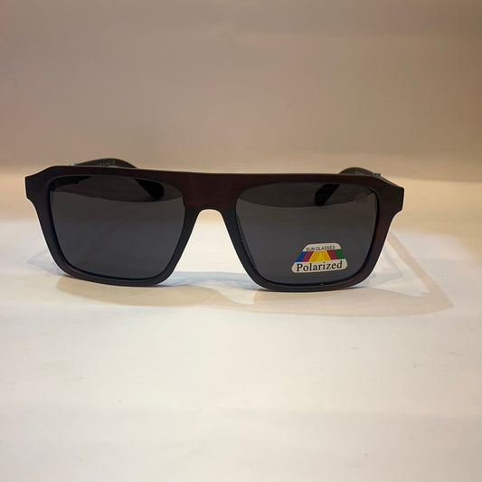 YAM Matte Black Frame Black Shade Unisex Sunglass AB2019 56 16-135