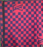 Vl Lou Uol Navy Blue Red Colour With Check Imported Muffler 49018