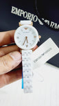 Mra White Chain White Copper  Dial Ceramica Ladies Watch