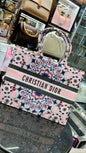 OID Multi Colour Flowers Print Big Size Ladies Hand Bag Tote Bag 50026