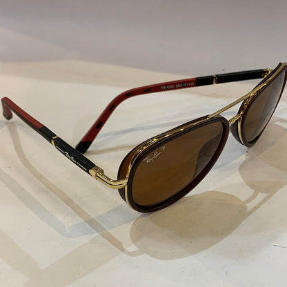 YAR RB Brown Frame Brown Shade Unisex Aviator Sunglass RB4202 58 16-138