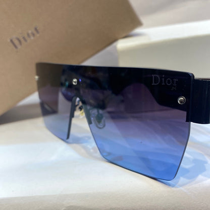 OID Glossy Black Frame Blue Shade Unisex Branded Sunglasses 10356 6016-142