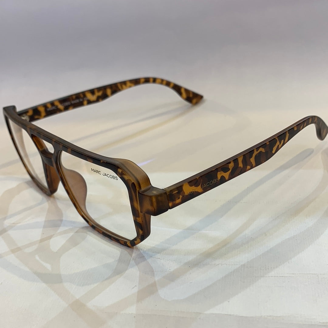 RAM Matte Leopard Print Frame Transperent Shade Unisex Sunglasses 66802 52 16-145