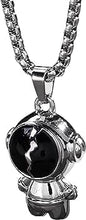 Sliver Astronaut Pendant Necklace Chain 50286