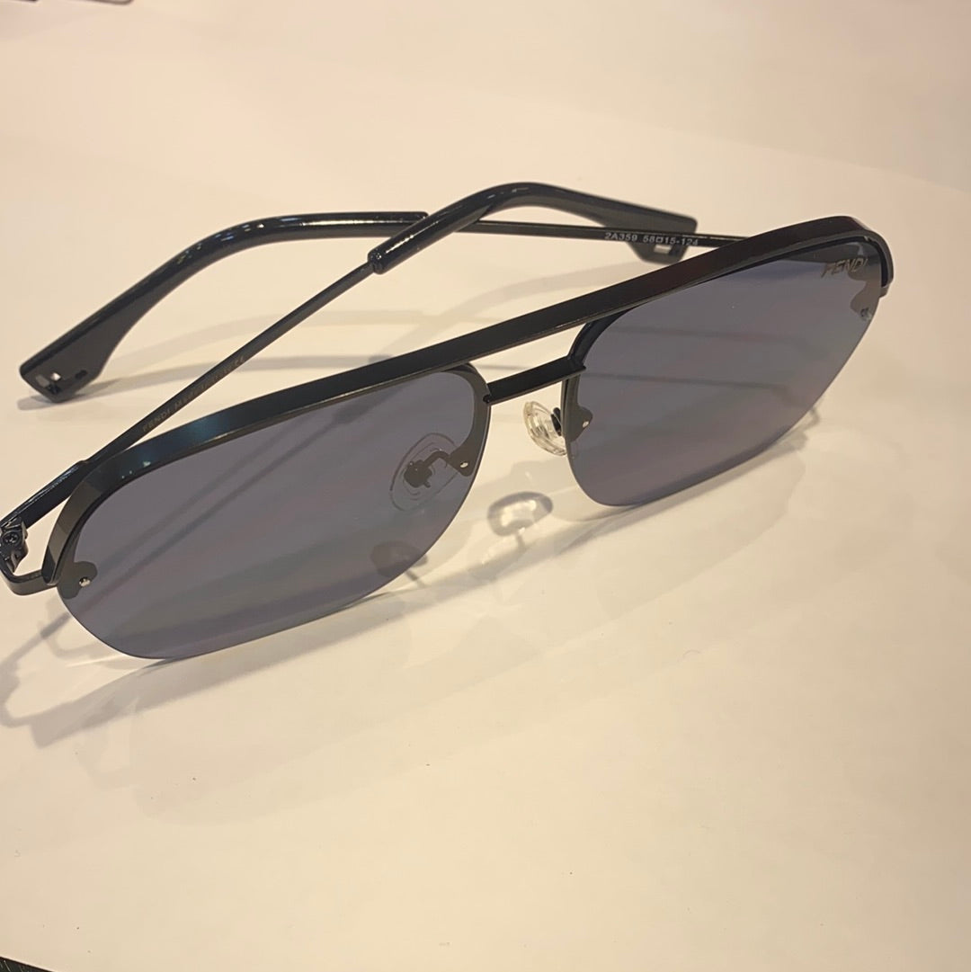 Black Fram Printed Branded Luxury Sunglasses 2A359 58 16-124