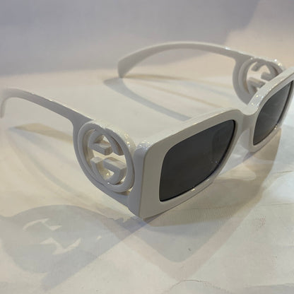 CUG White Frame Black Shade Unisex Sunglass